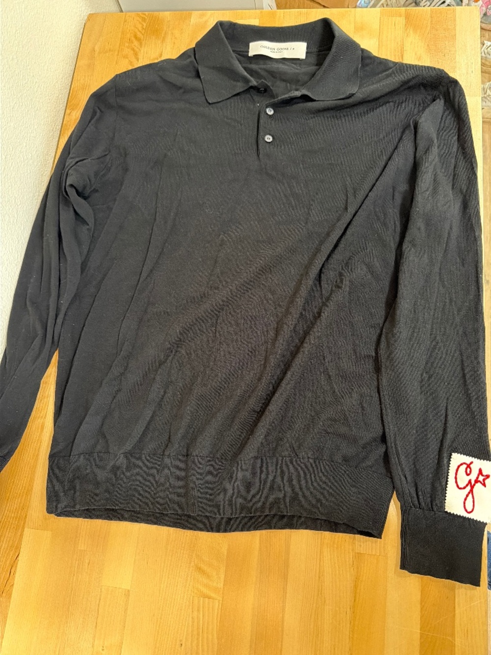 Golden Goose black men’s long sleeve shirt. Size XL